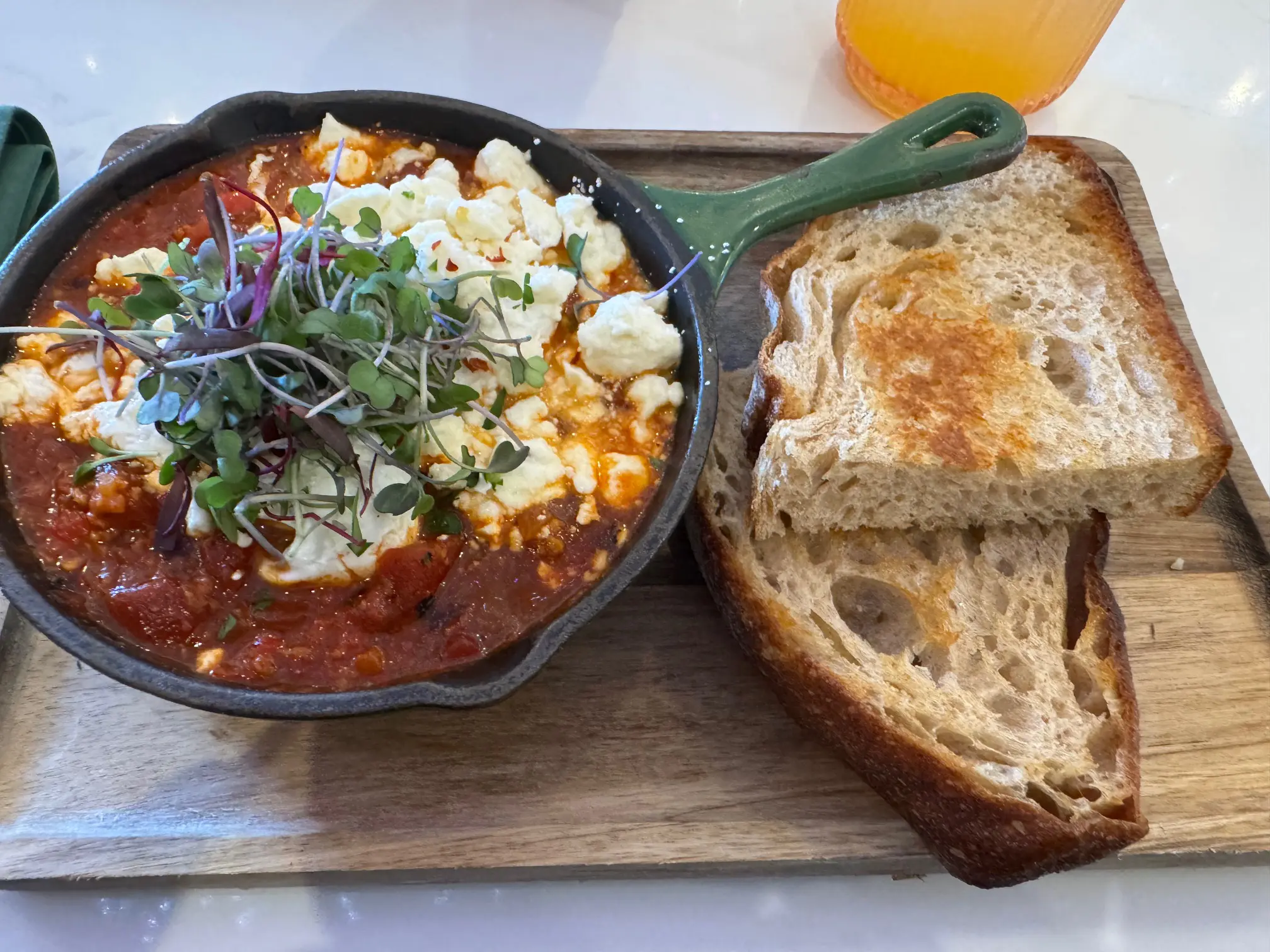 Spicy Shashuka Sunrise Skillet at Sugar & Scribe